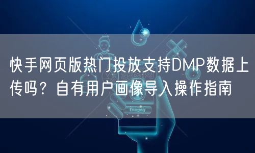 快手网页版热门投放支持DMP数据上传吗？自有用户画像导入操作指南