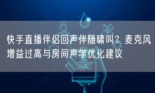 快手直播伴侣回声伴随啸叫？麦克风增益过高与房间声学优化建议